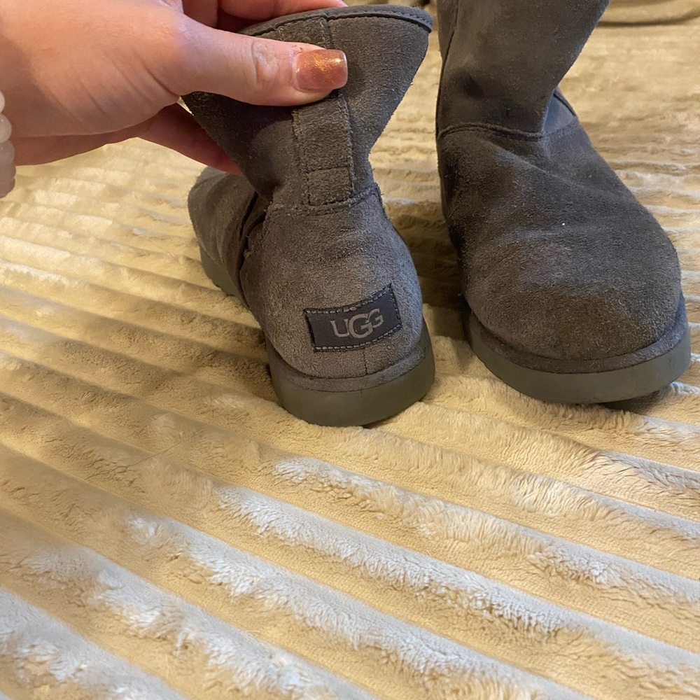 Ugg Gray Shearling Lined Boots - image 3